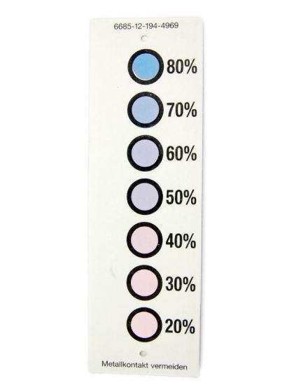 Humidity indicator 7-point 20% - 80% RH, 10 pieces