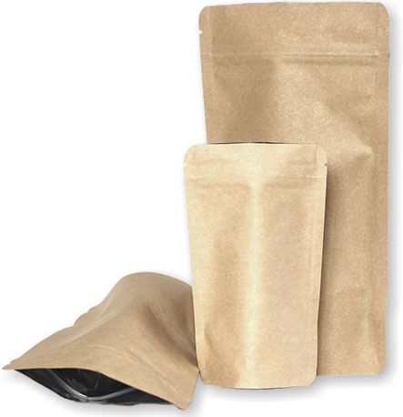 engagement paper cinema Aluminium barrier/ kraft paper stand-up pouches (Doypack)